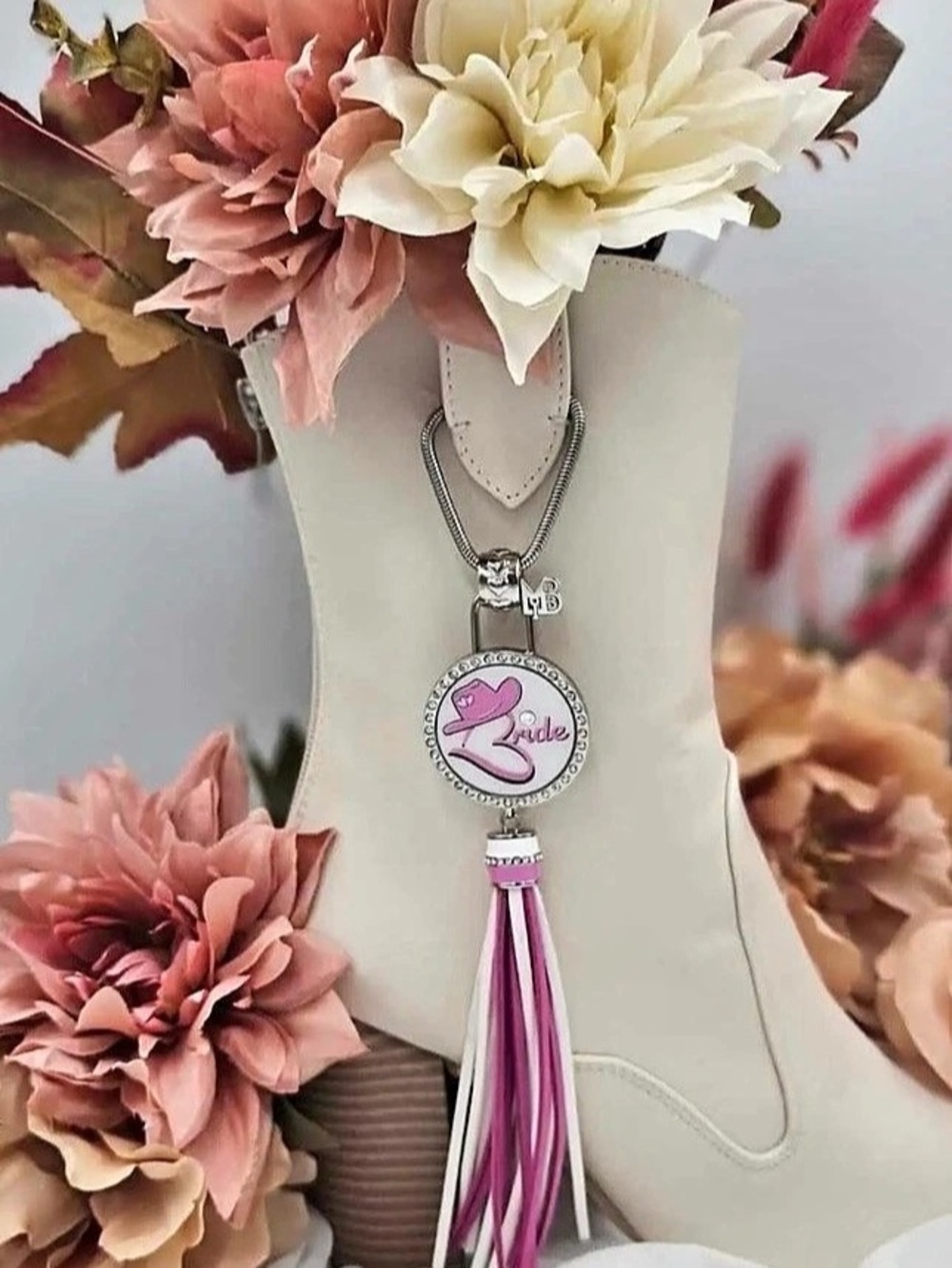Mizz Boot Bling Bride Boot Bola Pink & Silver